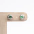 Brinco Esmeralda redondo, Ouro18k com brilhantes. - comprar online