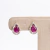 Brinco Rubi gota, Ouro18k com brilhante. - comprar online