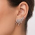 Brinco Earcuff, ouro 18k, com brilhantes. - comprar online
