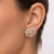 Brinco Earcuff folhas, ouro 18k, com brilhantes. - comprar online
