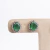 Brinco Esmeralda oval, Ouro18k com brilhantes. - comprar online
