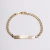 Pulseira placa infantil Filipenses 4:13, Ouro18k