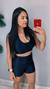 Conjunto canelado de compressão (short) - Top Tamy - H Fit Store