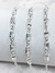 Pulseira zircônias retangular - comprar online
