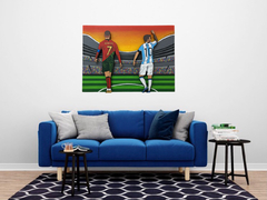 CUADRO DECORATIVO MESSI Y RONALDO - Ideas YAP & JUNIOR