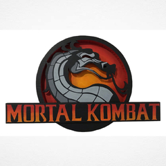 CUADRO DECORATIVO LOGO MORTAL KOMBAT