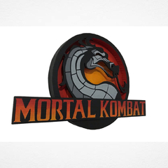 CUADRO DECORATIVO LOGO MORTAL KOMBAT - comprar en línea