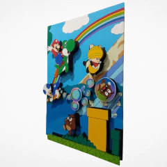 CUADRO DECORATIVO MUNDO DE MARIO BROS en internet
