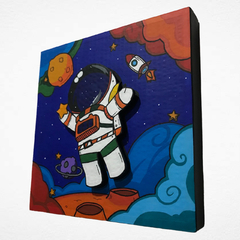 CUADRO DECORATIVO ASTRONAUTA CON ESTRELLA en internet
