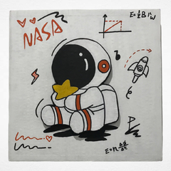 CUADRO DECORATIVO ASTRONAUTA SENTADO