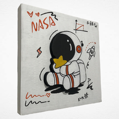 CUADRO DECORATIVO ASTRONAUTA SENTADO - comprar en línea