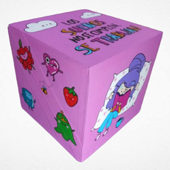 ORGANIZADOR DE ESCRITORIO CUBO SUPERHERÓINA