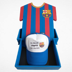CAJA PLAYERA BARCELONA INCLUYE GORRA (ADULTO) - comprar en línea