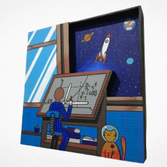 CUADRO DECORATIVO VENTANA AL ESPACIO en internet