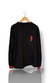 Camiseta manga longa Black Red logo !