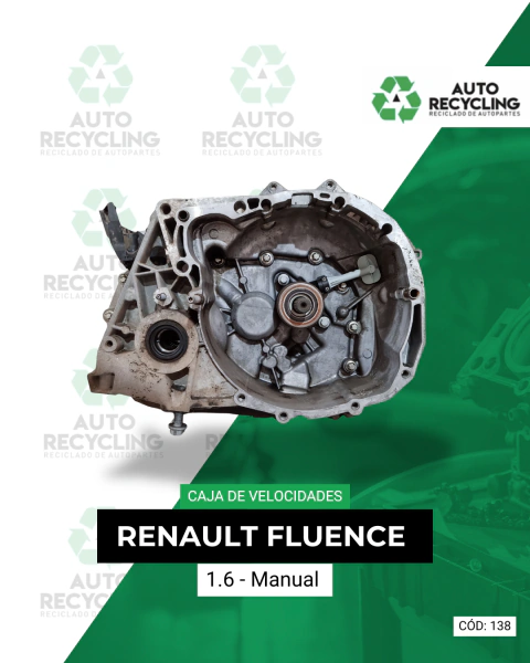 Caja de velocidades Renault Fluence 1.6 Manual