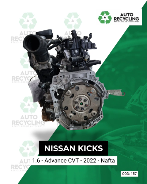 Motor Nissan Kicks 1.6 Advance CVT - 2022 - Nafta