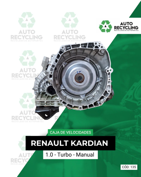 Caja de velocidades Renault Kardian 1.0 Turbo Manual