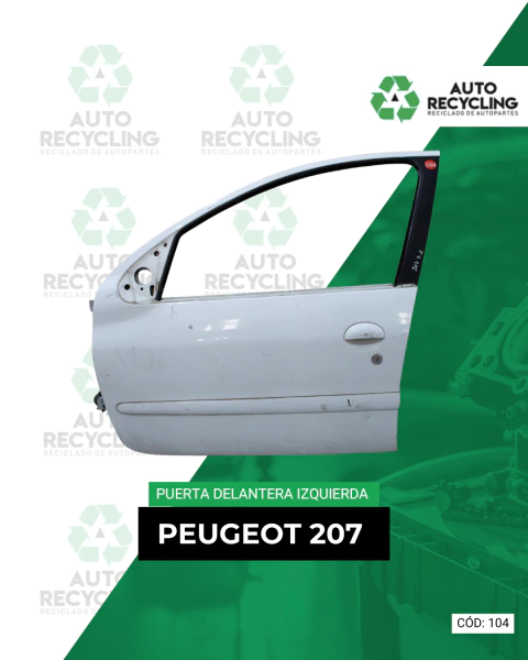 Puerta delantera izquierda Peugeot 207 - comprar online