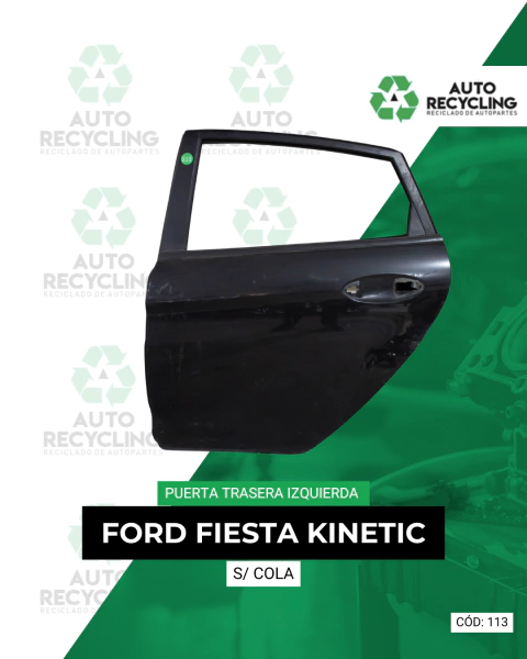 Puerta trasera izquierda Ford Fiesta Kinetic (S/Cola)