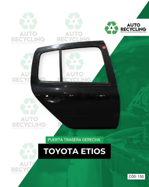 Puerta trasera derecha Toyota Etios