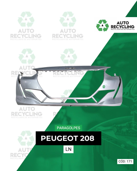 Paragolpes delantero Peugeot 208 LN