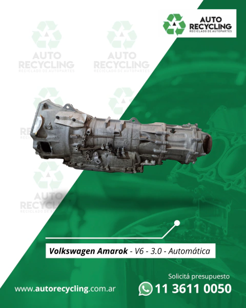 Caja de velocidades Volkswagen Amarok V6 3.0 Automatica
