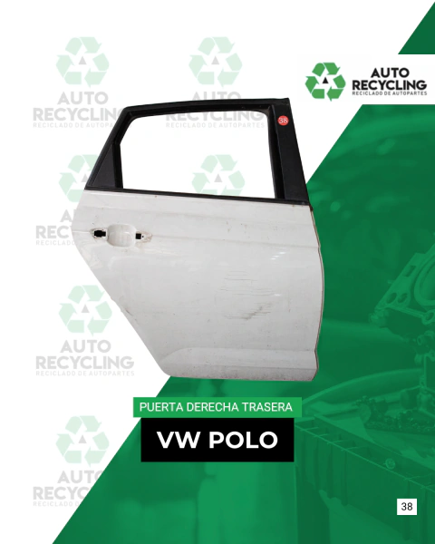 Puerta trasera derecha - Volkswagen Polo
