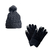 Kit Inverno Touca Gorro Forrado+Luva Touch Screen p/ Celular - comprar online