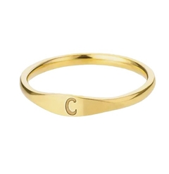 anillos de iniciales