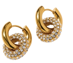 aretes con zirconia