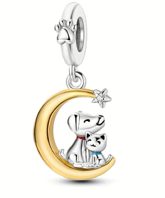 charm de perrito y gatito