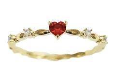 anillo de corazon