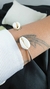 Bracelete Búzio duplo em aço inox na internet