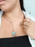 Chocker Aro aberto medalha de Yemanjá em aço inox