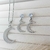 Conjunto Lunar em aço inox prata