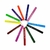 Set 12 Plumones Estuche Celeste - comprar online