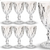 Jogo 6 Taças Vidro Diamond Transparente 340ml Vinho Reforçado - Starmom