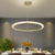 Lustre de teto com anel led nórdico - comprar online