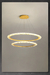 Lustre de teto com anel led nórdico - comprar online