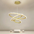 Lustre de teto com anel led nórdico