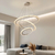 Lustre de teto com anel led nórdico na internet
