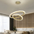 Lustre de teto com anel led nórdico - comprar online
