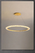 Lustre de teto com anel led nórdico - comprar online