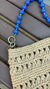 Bolsa de Crochê Alça Azul - comprar online