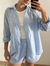 Camisa Listrada Bella - Azul