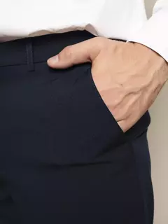 Calça De Terno Calça Social masculina Azul Marinho - BORSARI
