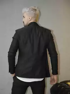 Terno Right Time Conjunto Blazer e Calça Preto - BORSARI