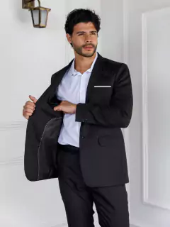 Terno Conjunto Blazer e Calça Preto - comprar online