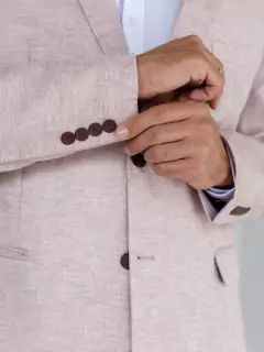 Imagem do Terno Slim Conjunto Blazer e Calça Rosê